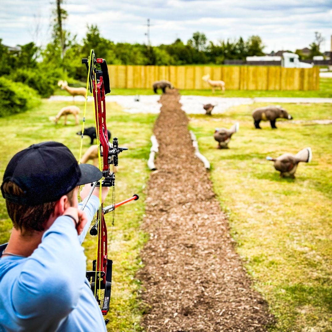 outdoor archery range, archery training